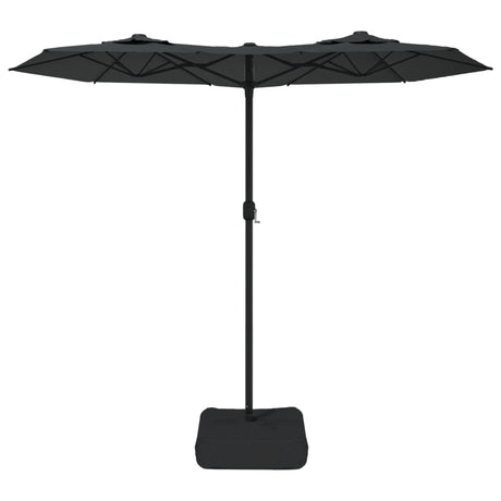 Vidaxl parasol dubbel dak 316x145 cm antracietkleurig