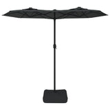 Vidaxl Parasol dvojna streha 316x240 cm antracit -barva