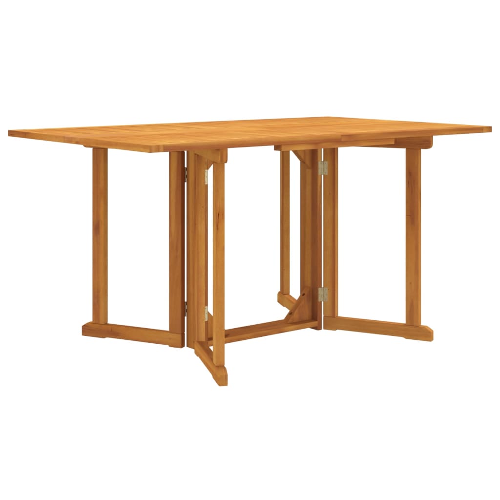 Vidaxl tuintafel inklapbaar 150x90x75 cm massief teakhout