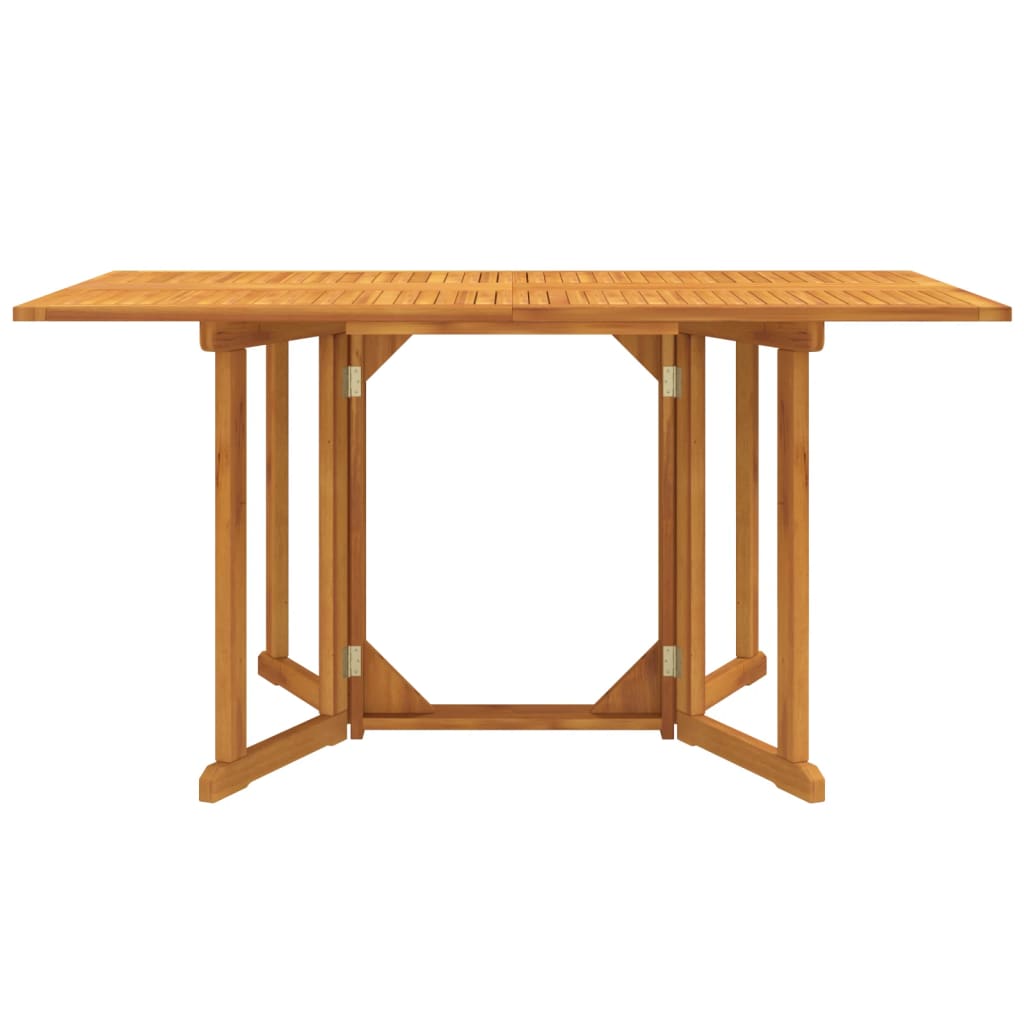 Vidaxl tuintafel inklapbaar 150x90x75 cm massief teakhout