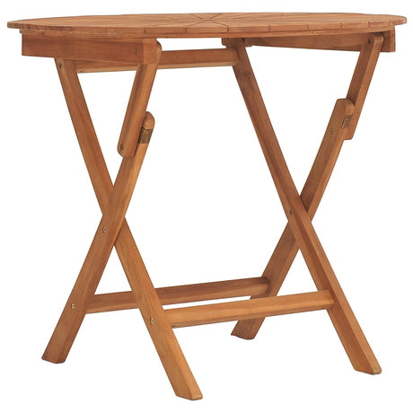 Vidaxl tuintafel inklapbaar ø 85x75 cm massief teakhout