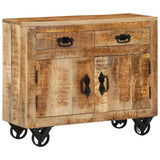 Vidaxl dressoir 80x30x65 cm massief ruw mangohout