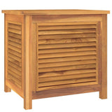 Vidaxl tuinbox met zak 60x50x58 cm massief teakhout