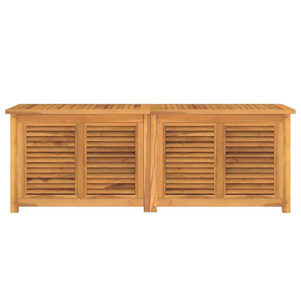 Vidaxl tuinbox met zak 150x50x55 cm massief teakhout