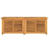 Vidaxl tuinbox met zak 150x50x55 cm massief teakhout