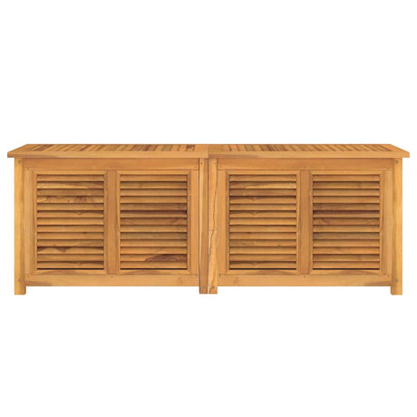 Vidaxl tuinbox met zak 150x50x55 cm massief teakhout