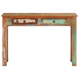 Vidaxl wandtafel 110x30x75 cm massief gerecycled hout