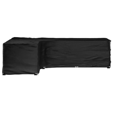 Vidaxl tuinmeubelhoezen met 18 oogjes l-vormig 220x285x80 cm