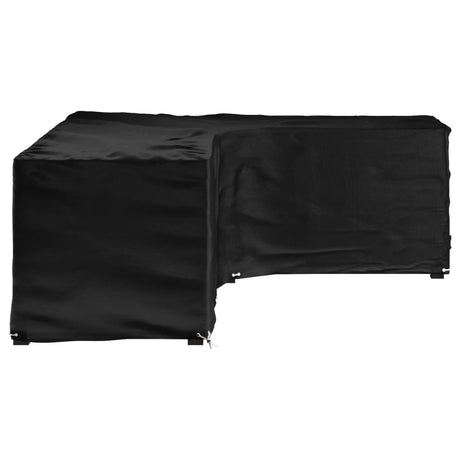 Vidaxl tuinmeubelhoezen met 16 oogjes l-vormig 260x210x80 cm