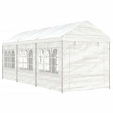 VidaXL Prieel met dak 6,69x2,28x2,69 m polyetheen wit