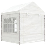 Vidaxl Arbor med tak 8.92x2.28x2.69 m polyetylenhvit