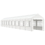 Vidaxl Arbor con techo 20.07x2.28x2.69 m Polyetileno blanco