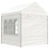 Vidaxl Arbor con tetto 20.07x2.28x2.69 m polietilene bianco