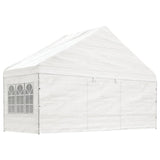 Vidaxl arbor mam Daach 15.61x5.88x3.75 m Polyethylone Wäiss