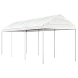 Vidaxl Arbor con tetto 6.69x2.28x2.69 m polietilene bianco