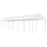 Vidaxl Arbor med tak 13.38x2.28x2.69 m polyetylenhvit