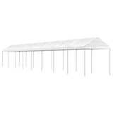 Vidaxl Arbor med tak 17.84x2.28x2.69 M Polyeten vit