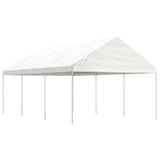 Vidaxl arbor se střechou 6,69x4,08x3,22 m polyethylenové bílé