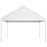 Vidaxl Arbor se střechou 13,38x4,08x3,22 M Polyethylen White