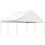 Vidaxl arbor med tak 4.46x5.88x3.75 m polyetylenhvit