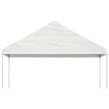 Arbor vidaxl avec toit 4.46x5.88x3,75 m Blanc en polyéthylène