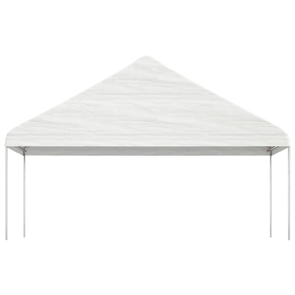 Vidaxl Arbor med tak 8.92x5.88x3.75 M Polyeten vit