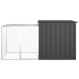 Vidaxl Rabbit hutch 200x91x100 cm galvanized steel anthracite -colored