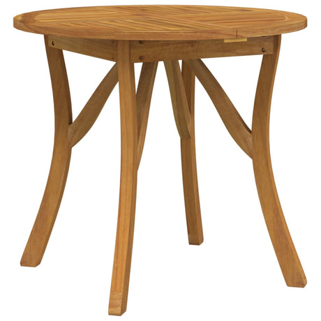 Vidaxl tuintafel ø 85 cm massief acaciahout