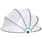 Vidaxl zwembadoverkapping rond 315x158 cm pvc
