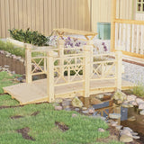 Vidaxl Garden Bridge with handrails 150x67x56 cm Solid pinewood