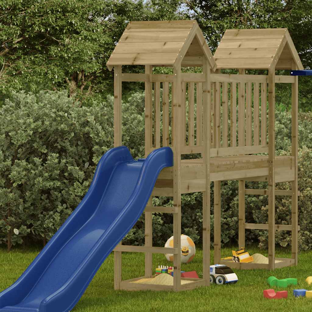 Vidaxl Play Tower 53x46.5x194 cm Pine impregnado