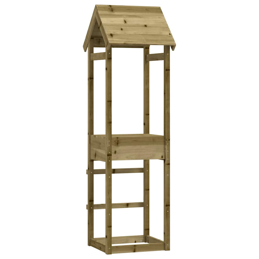 Vidaxl Play Tower 53x46.5x194 cm Pine impregnado