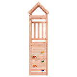 VidaXL Play tower with rock wall 53x110.5x214 cm solid douglashout