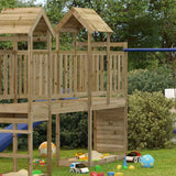 Vidaxl Play Tower med klättringsvägg 53x110x214 cm impregnerat tallved