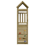 Vidaxl Play Tower con muro di arrampicata 53x110x214 cm in legno di pino impregnato