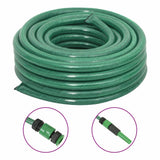 Vidaxl garden hose with clutch set 0.75 '' 30 m PVC green