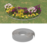 Vidaxl Garden Bordes 2 PCS 10 m 10 cm de polietileno gris