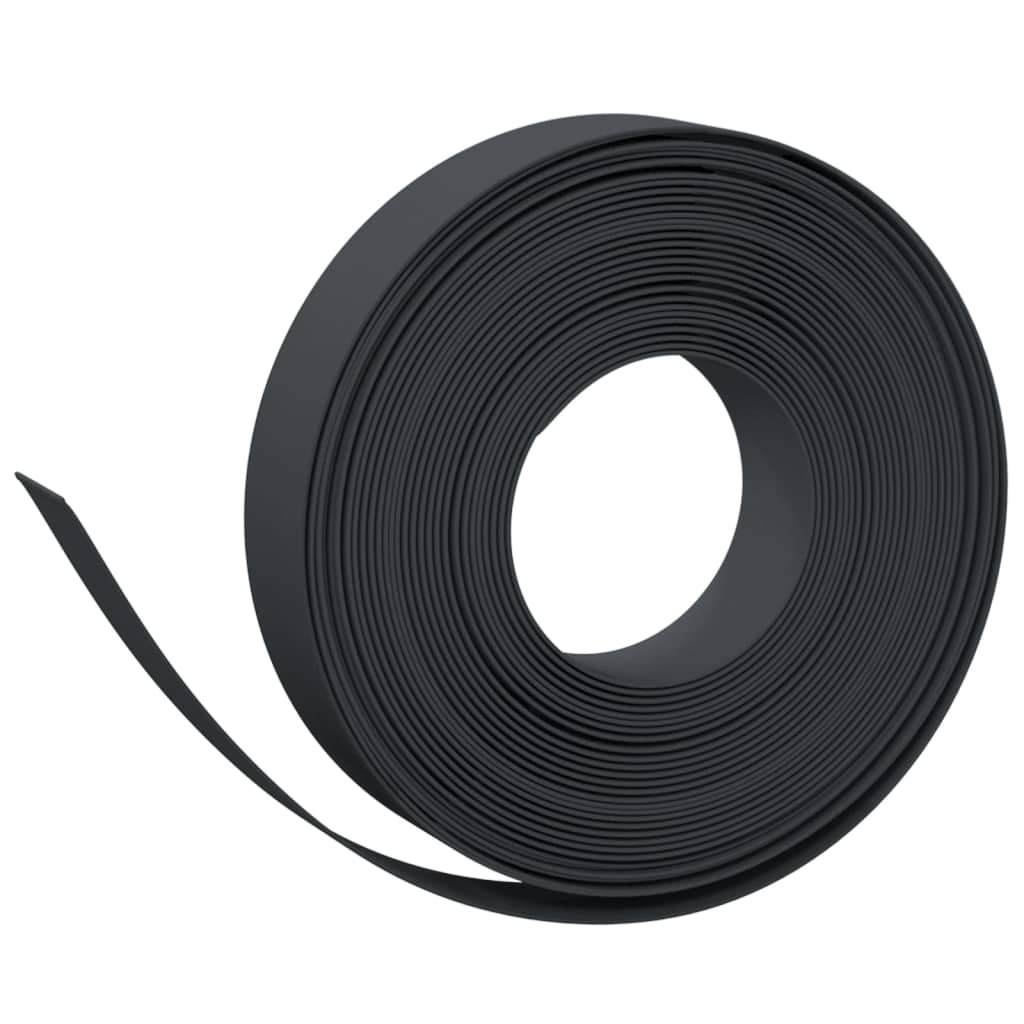 Vidaxl Gartenkanten 5 St 10 m 10 cm Polyethylen Schwarz