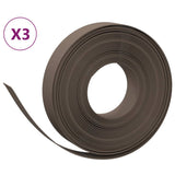 Vidaxl Garden edges 3 st 10 m 10 cm Polyethylene Brown