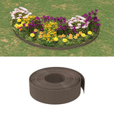 Vidaxl Garden Bordes 2 PCS 10 m 15 cm de polietileno marrón