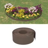 Vidaxl Garden Edges 3 st 10 m 20 cm polyetenbrun