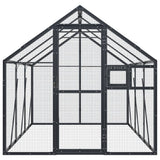 Vidaxl aviary 1.79x3x1.85 m aluminum anthracite -colored