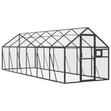 Vidaxl aviary 1.79x6x1.85 m aluminum anthracite colored