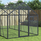 Vidaxl aviary 1.79x6x1.85 m aluminum anthracite colored