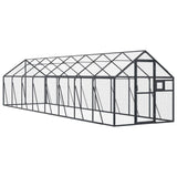 Vidaxl aviary 1.79x8x1.85 m aluminum anthracite -colored