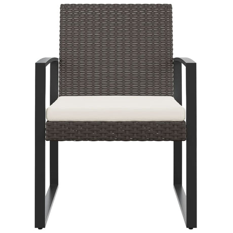 Vidaxl tuinstoelen 2 st polypropeen rattan zwart