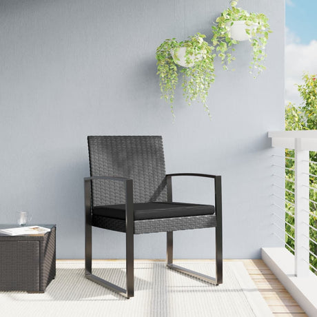Vidaxl tuinstoelen 2 st polypropeen rattan donkergrijs