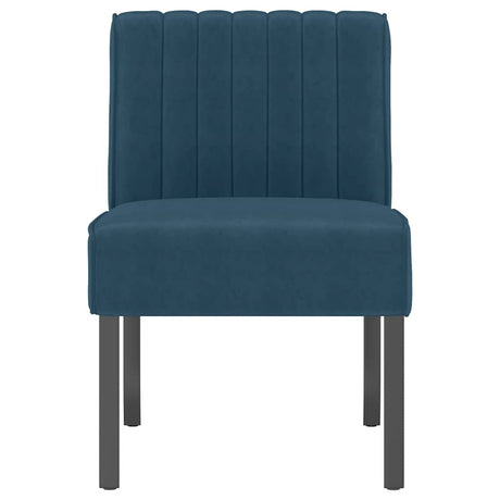 Vidaxl stoel fluweel blauw
