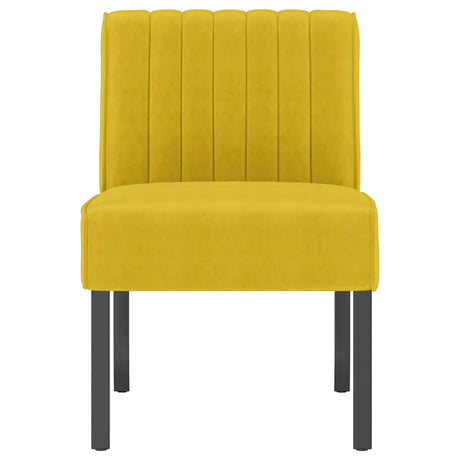 Vidaxl stoel fluweel geel