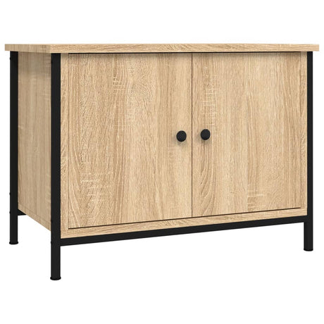 Vidaxl tv-meubel met deuren sonoma eiken 60x35x45 cm bewerkt hout
